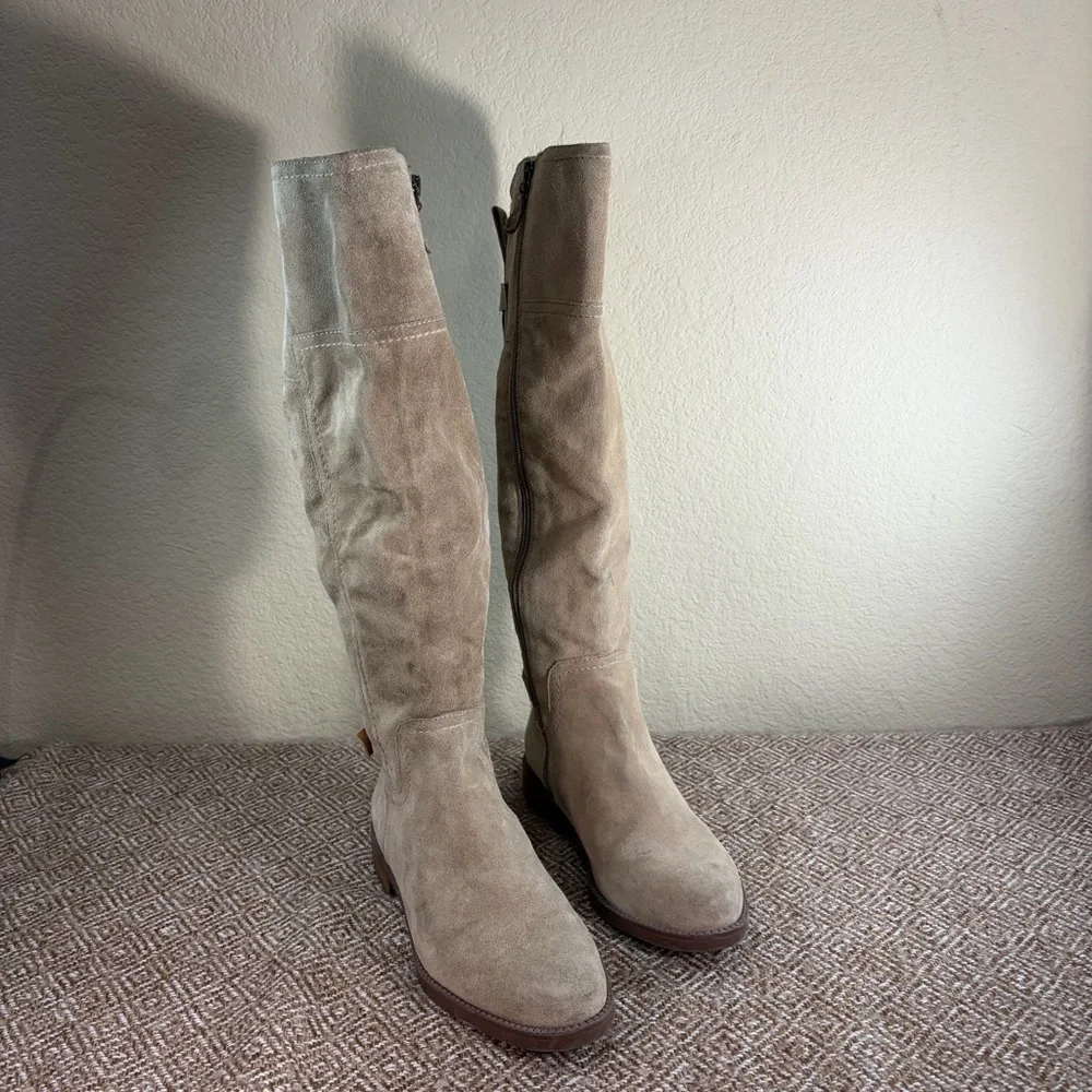 Sarto by Franco Sarto Coley Knee High Riding Boot Sz 7M Suede Leather Boho Party